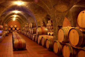 Tuscany wine cellar